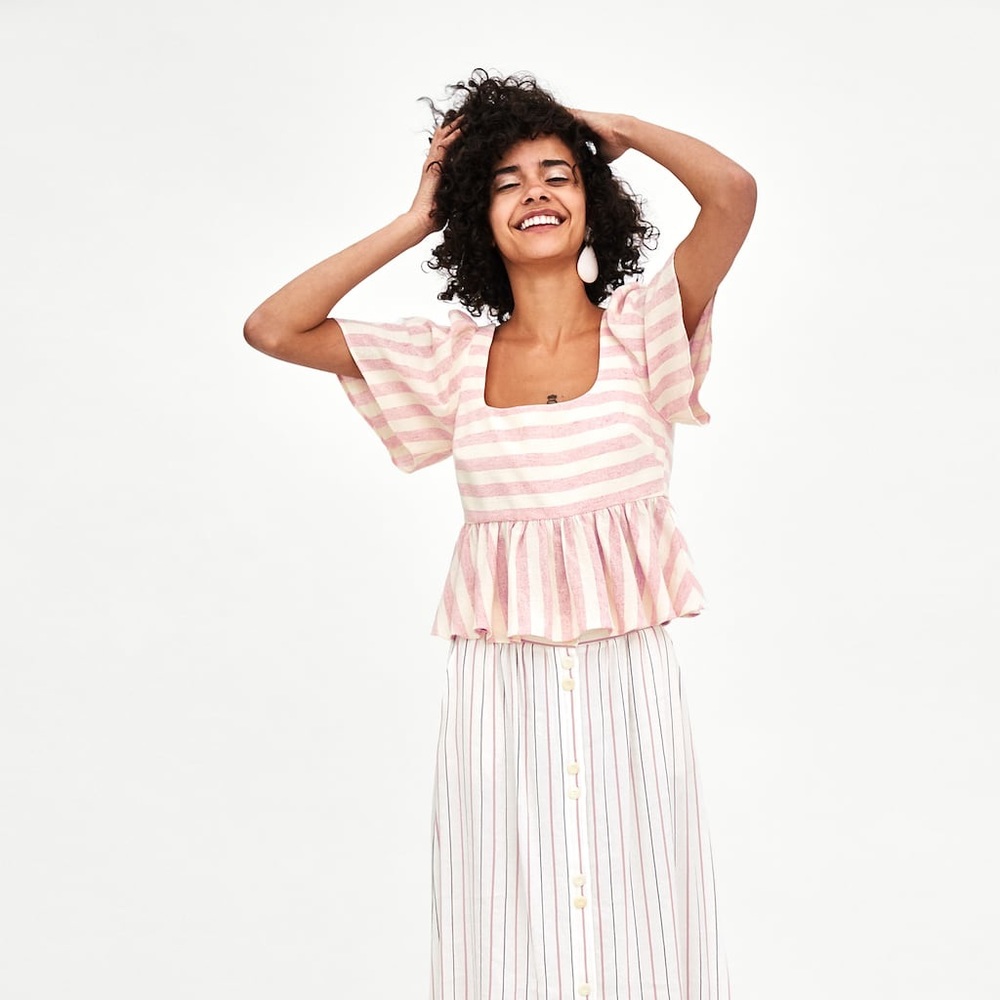 Zara linen top